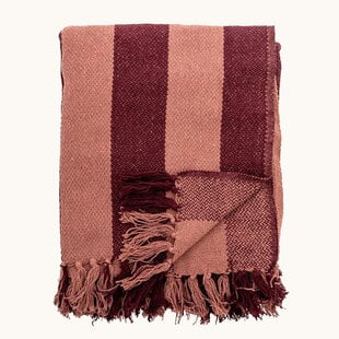 Frello Throw, Red, Mixed Fibres