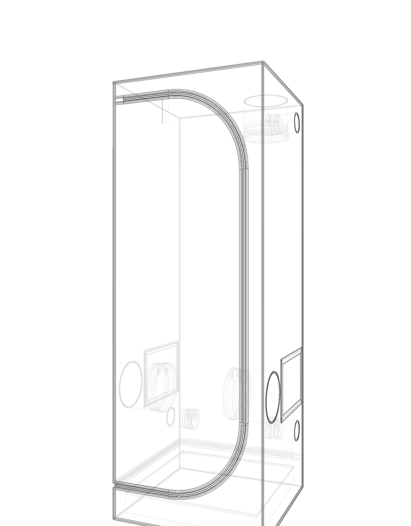 Secret Jardin SECRET JARDIN DR60 60X60X170CM R3.00