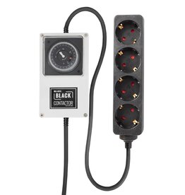 LUMii LUMii BLACK 4-Way Schuko (CEE 7/3) Contactor Timer