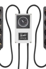 LUMii LUMii BLACK 8-Way Schuko (CEE 7/3) Contactor Timer