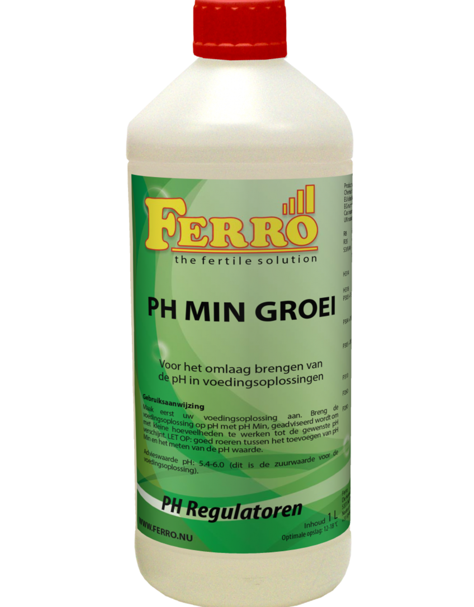 Ferro Ferro pH min groei