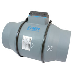 RAM RAM Mixed-Flow Inline Fan - 150mm - 517m³/hr - Low Speed - 398m³/hr