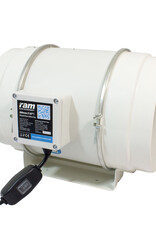 RAM RAM Mixed-Flow Inline Fan - 200mm - 840m³/hr - Low Speed - 690m³/hr