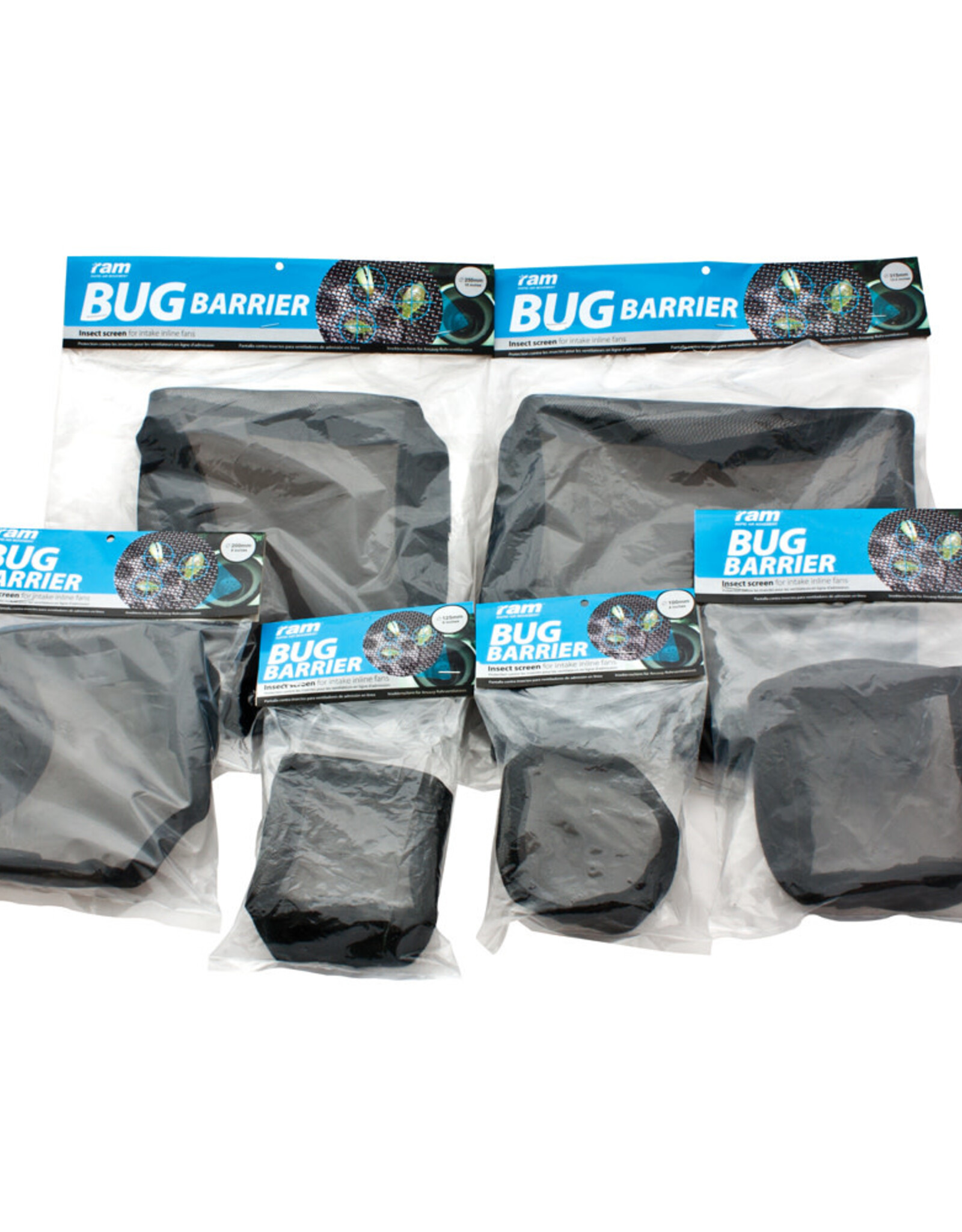 RAM RAM Bug Barrier 125mm - 4 Velcro Parts