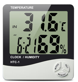 Wit merk Digital Series Indoor/Outdoor Min Max Thermometer