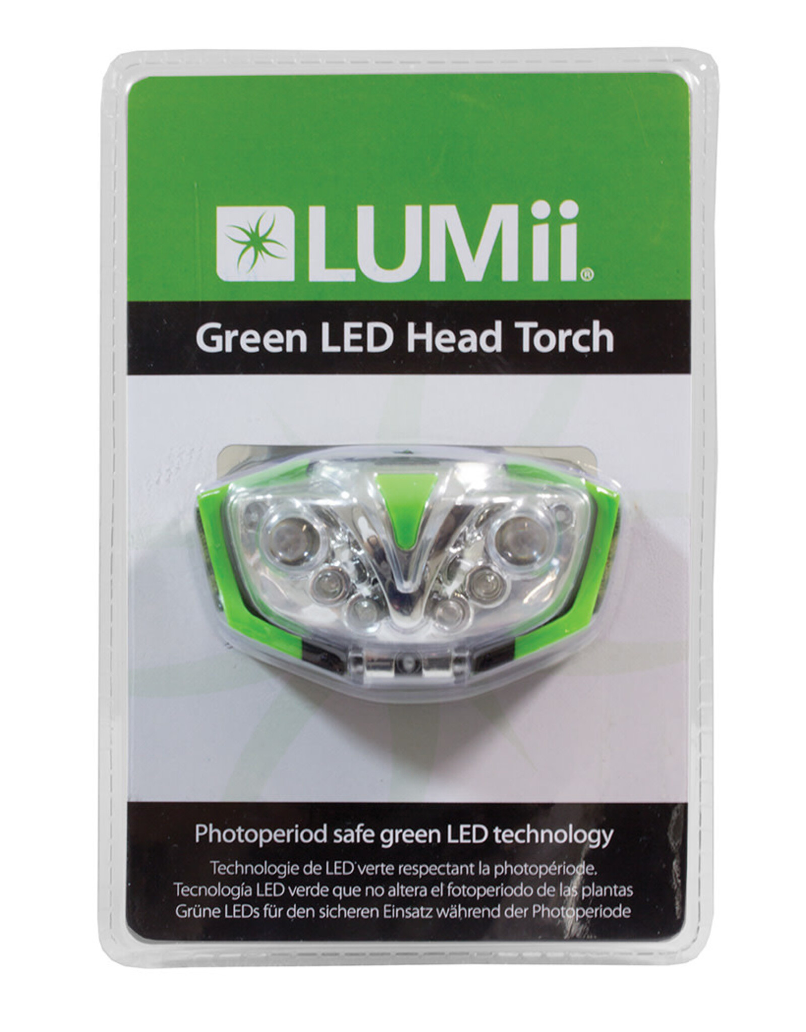 LUMii LUMii Green LED Head Torch