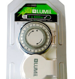 LUMii LUMii 24 Hour HD Timer - Box of 5 - EU Schuko - Heavy Duty - Schuko CEE 7/4 Socket