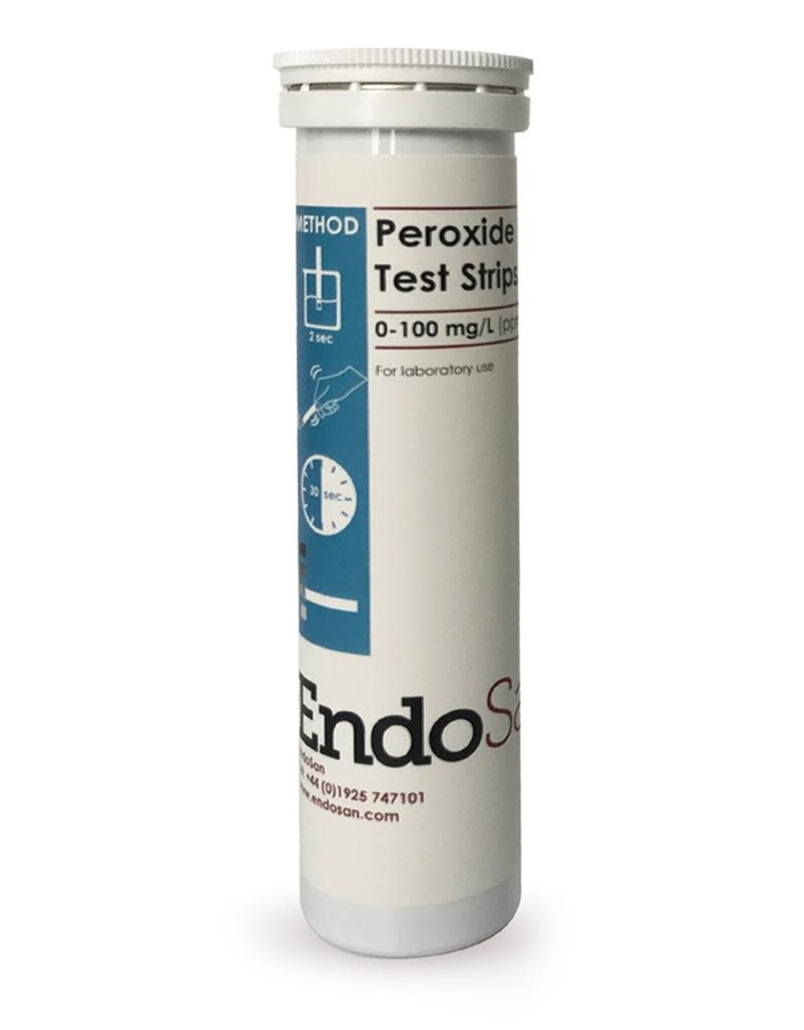 EndoSan EndoSan Hydro Test Strips - Low Range (1-100ppm) - 100 Strips per Tube