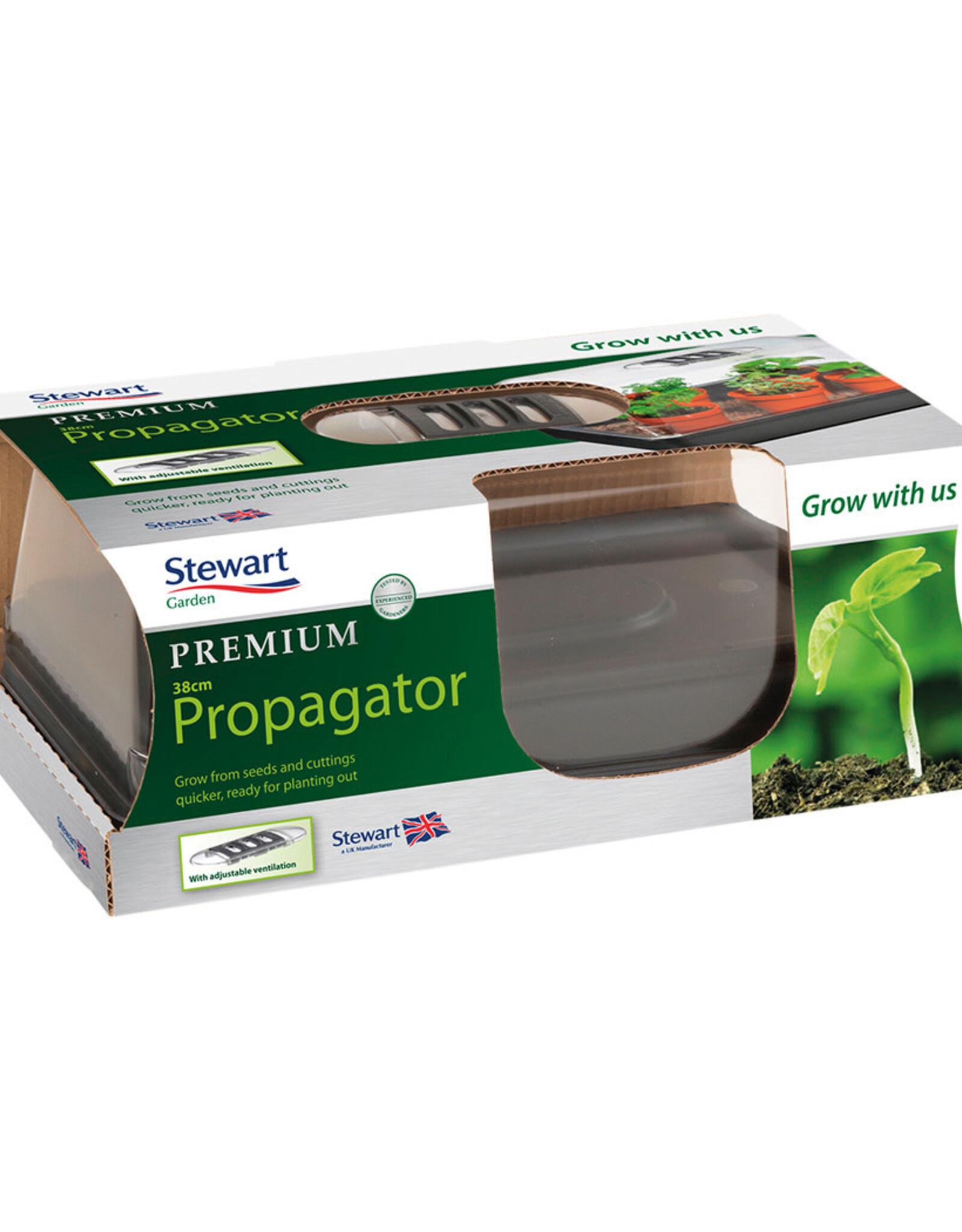 Stewart Stewart's Medium Unheated Propagator - 38cm x 24cm x 18cm