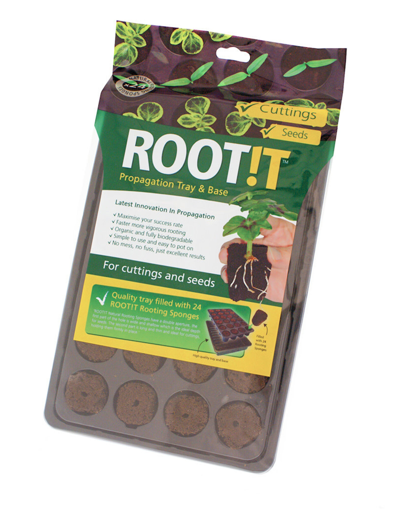 ROOTiT ROOT!T Natural Rooting Sponge 24 Cell Filled Trays