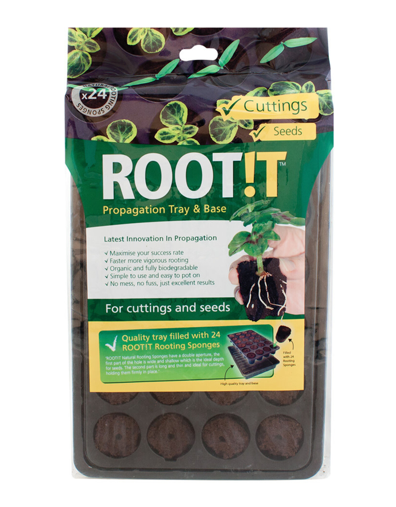 ROOTiT ROOT!T Natural Rooting Sponge 24 Cell Filled Trays