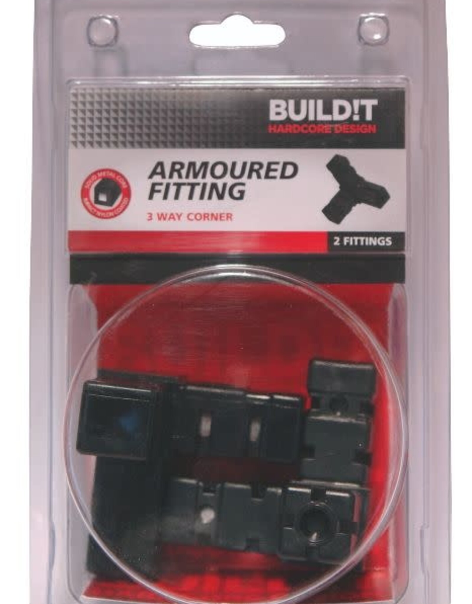 BUILDiT BUILDiT Zwart 3-weg Hoekverbinder