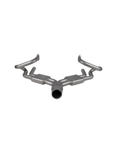  Manifold exhaust with boxes and round tailpipe, Sport, Sebring style. Glass blown stainless steel (Porsche 356 - 1955-1965)