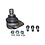 Ball joint for wishbone, 15 mm, front, left/right, with bolts and nuts (Porsche 924 - 1976-1978)