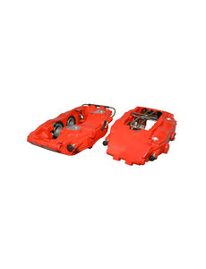  Brake caliper set, left/right, front, sport, red, powder coating, new, without E-mark (Porsche 911 - 1989-1998)