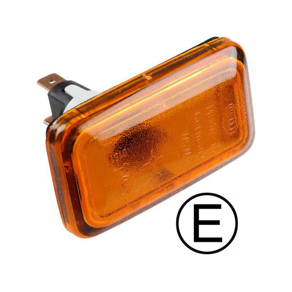 Turn signal light, side, yellow, left/right, E-marked (Porsche 911 - 1973-1998 / Porsche 924 - 1975-1988 / Porsche 944 - 1981-1991 / Porsche 968 - 1992-1995)