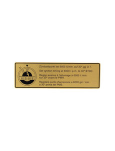  Sticker, ignition point (Porsche 911 - 1970-1973 / Porsche 911/912 - 1965-1969)