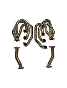  Racing header set without heating function, with pipes, Stainless Steel (Porsche 911 - 1965-1978)