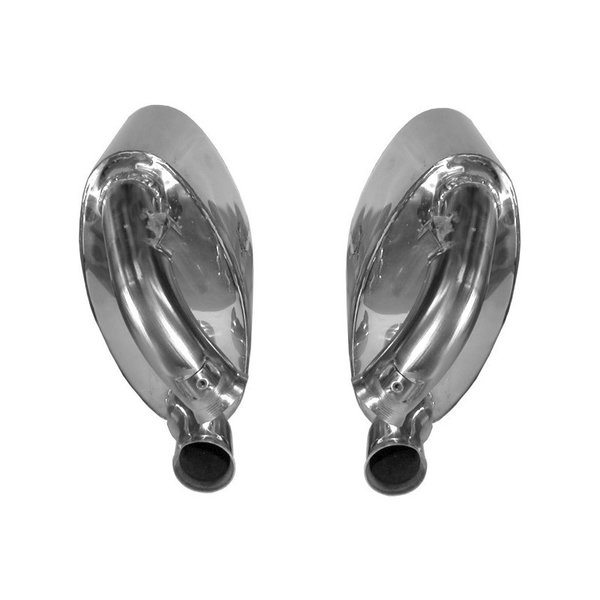 Rear sport exhaust set, OE sound, Stainless Steel, polished. With TÜV/EEC approval (Porsche 911 - 1994-1998)