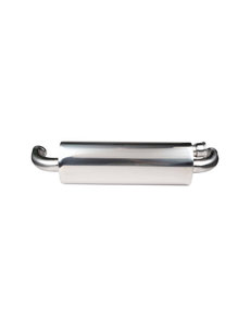  Exhaust with 2 outlets and block-off possibility in one side, Sport, stainless steel, polished. With TÜV/EEC approval (Porsche 911 - 1989-1994)