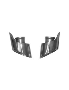  Tail pipe kit, angle cut to follow the bumper shape, left/right, Stainless Steel, polished (Porsche 911 - 1994-1998)