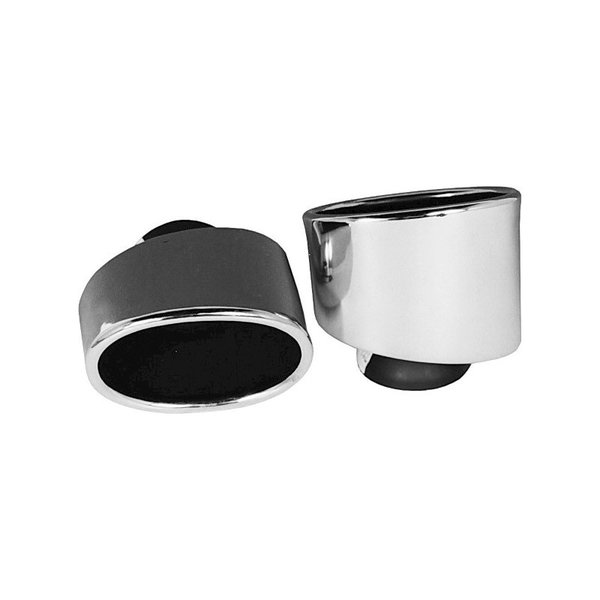 Tail pipe kit, left/right, Chrome. To be mounted on the original exhaust (Porsche 911 - 1994-1998)