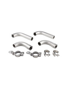  Tail pipe kit with clamps (complete kit not available from Porsche), stainless steel (Porsche 356 - 1960-1965)