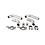 Tail pipe kit with clamps (complete kit not available from Porsche), stainless steel (Porsche 356 - 1960-1965)