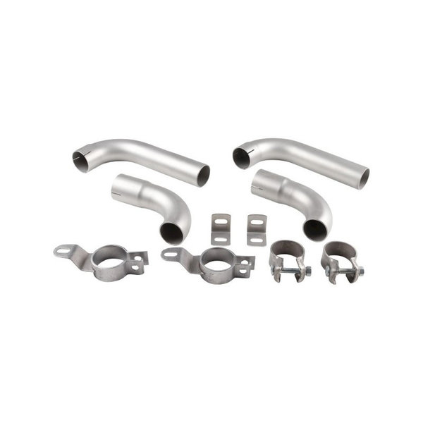 Tail pipe kit with clamps (complete kit not available from Porsche), stainless steel (Porsche 356 - 1960-1965)
