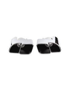  Tail pipe kit, turbo look, left/right, stainless steel (Porsche 911 - 2005-2008)