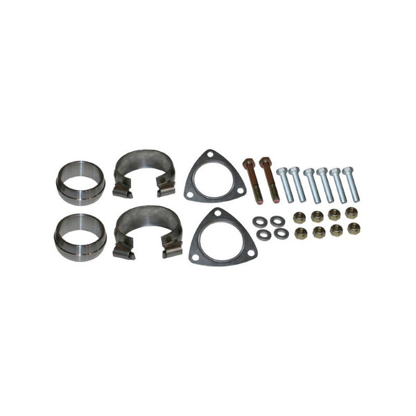 Mounting kit for cross pipe set with clamps, gaskets, nuts & bolts (Porsche 911 - 1994-1998)