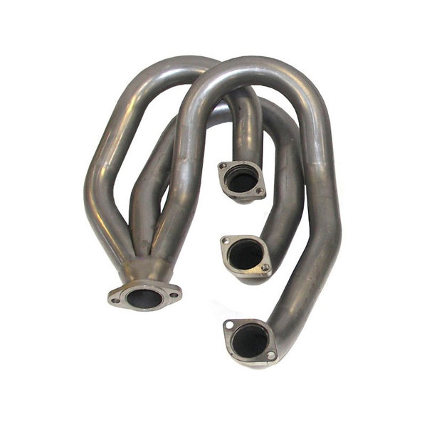 Exhaust racing heat exchanger without heating function, Ø45 mm outside, Stainless Steel, left. Modification can be needed (Porsche 911 - 1965-1979)