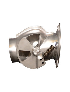  Heat control box, Stainless Steel, left, SSI (Porsche 911 - 1970-1986 / Porsche 911/912 - 1965-1969)