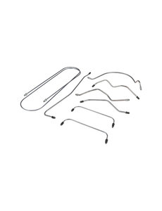  Brake line kit, 1 circuit brake system. With 8 lines for 1 vehicle (Porsche 356 - 1960-1965)