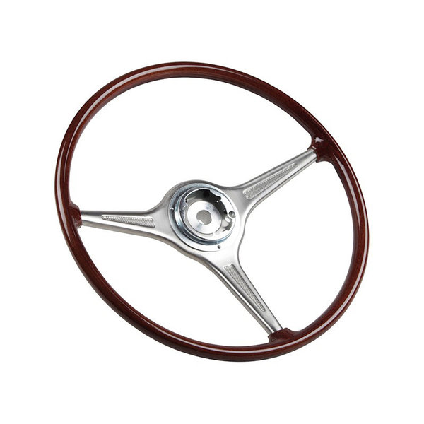 Steering wheel, faux wood, Ø420 mm (16.5"), without horn button (Porsche 356 - 1960-1965)