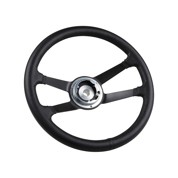 Steering wheel, RS style, leather black, Ø380 mm (15"), without horn button (Porsche 911 - 1970-1977 / Porsche 911/912 - 1965-1969 / Porsche 914 - 1970-1976)