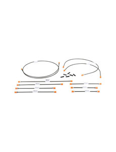  Brake line kit, 2 circuit brake system (not for models with brake booster). With 10 lines for 1 vehicle (Porsche 911 - 1970-1973 / Porsche 911/912 - 1965-1969)