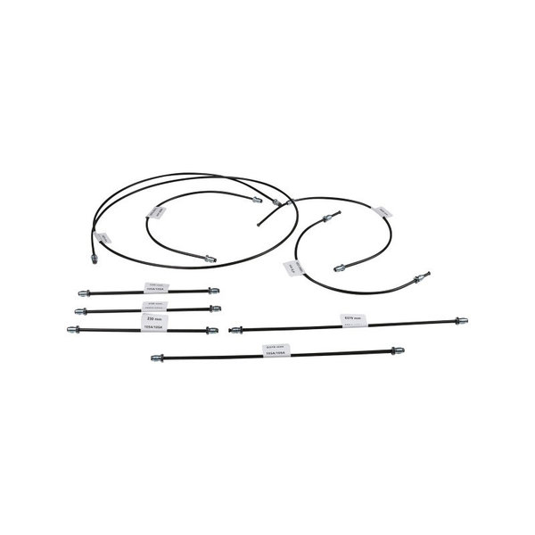 Brake line kit, 2 circuit brake system. With 9 lines for 1 vehicle. Must be hand formed. RHD (Porsche 911 - 1974-1977)
