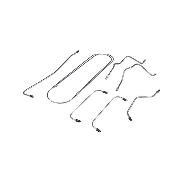 Brake line kit, 1 circuit brake system. With 7 lines for 1 vehicle (Porsche 356 - 1950-1963)