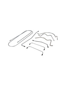  Brake line kit, 1 circuit brake system. With 8 lines for 1 vehicle (Porsche 356 - 1950-1960)