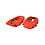 Brake caliper set, left/right, front, sport, red, powder coating, new, without E-mark (Porsche 911 - 1989-1998)