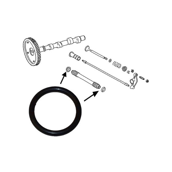 Rubber seal for push rod tube, 25.1 mmRubber seal for push rod tube, 25.1 mm (Porsche 914 - 1970-1976)
