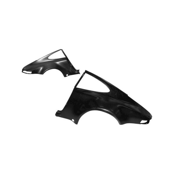 Quarter panel, rear, complete with welded on Turbo wing flare, left. For 911 F-model (Porsche 911 - 1970-1973 / Porsche 911/912 - 1965-1969)