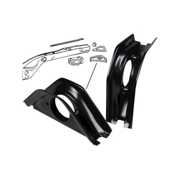 Engine mounting bracket, left/right, pair (Porsche 911 - 1970-1973 / Porsche 911/912 - 1965-1969)