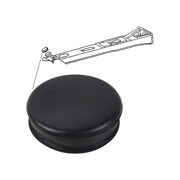 Rubber cap for center tunnel gas heater (Porsche 911 - 1970-1973 / Porsche 911/912 - 1965-1969)
