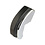 Bumper horn, front, chrome, with rubber buffer, for models with narrow trim, right