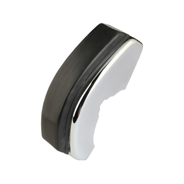 Bumper horn, front, chrome, with rubber buffer, for models with narrow trim, right