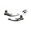 Door handle set with lock cylinder and keys, chrome, left/right (Porsche 911 - 1970-1977 / Porsche 911/912 - 1965-1969)