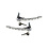 Door handle set with custom drilled holes, chrome, left/right, with lock cylinder and key (Porsche 911/912 - 1965-1969)