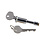 Lock cylinder with key (Porsche 911/912 - 1965-1969)